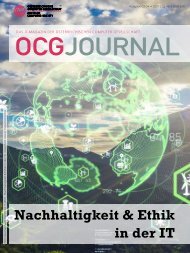 OCG Journal 03-04/2021: Nachhaltigkeit & Ethik in der IT