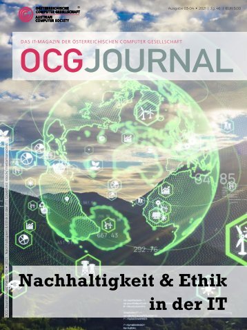 OCG Journal 03-04/2021: Nachhaltigkeit & Ethik in der IT