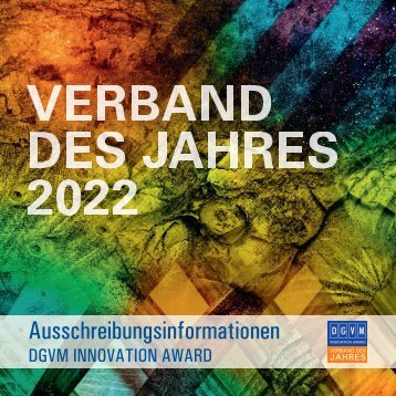 DGVM INNOVATION Award Ausschreibung 2022