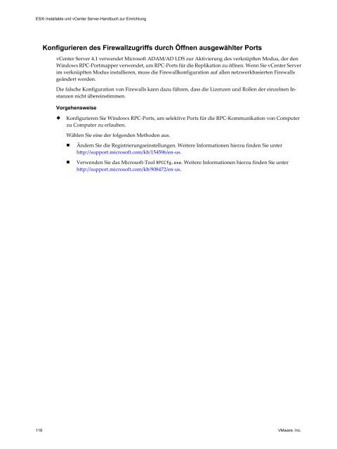 ESXi Installable und vCenter Server-Handbuch zur ... - VMware