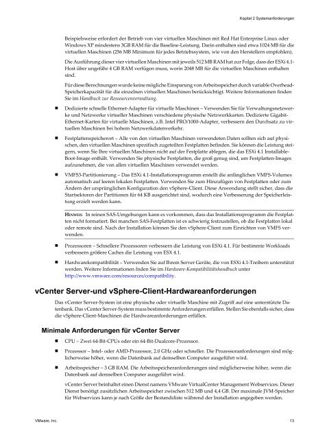 ESXi Installable und vCenter Server-Handbuch zur ... - VMware