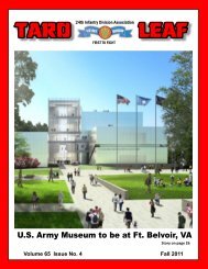 U.S. Army Museum to be at Ft. Belvoir, VA - 24th Infantry Division ...