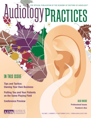 IN THIS ISSUE - Academy of Dispensing Audiologists