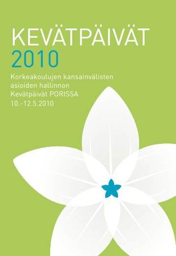 KEVÄTPÄIVÄT 2010 - Satakunnan ammattikorkeakoulu