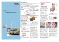 Audi A3 Quick reference guide - Audi 'S-cars' Club