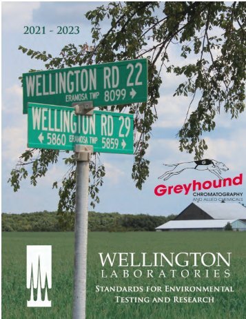 Wellington Laboratories Catalogue 2021 - 2023