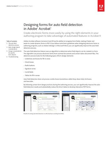 Designing forms for auto field detection in Adobe ... - Adobe Blogs