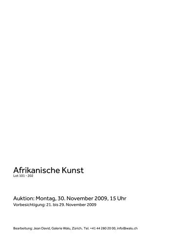 Afrikanische Kunst - Koller Auktionen