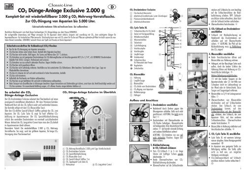 CO2 bemestingsinstallatie Exclusive 2.000 g - Dennerle