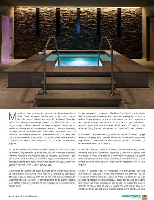 Spa & Wellness MexiCaribe 44 | Invierno 2021