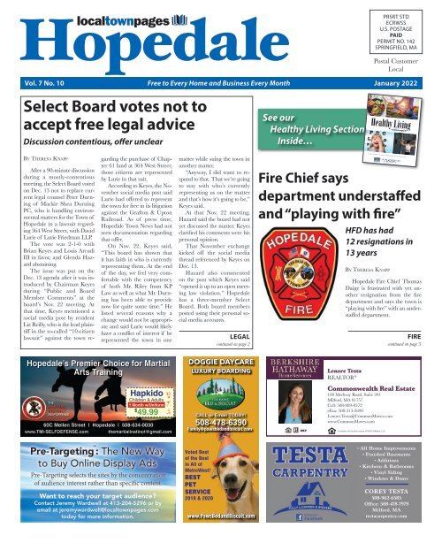 Hopedale January 2022