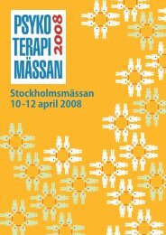 Stockholmsmässan 10-12 april 2008 - PsykoterapiMässan 2004