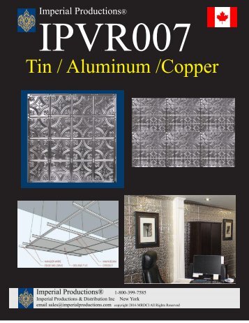 TIN CEILING IPVR007 CA