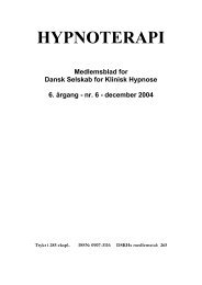 december 2004 - Dansk Selskab for Klinisk Hypnose