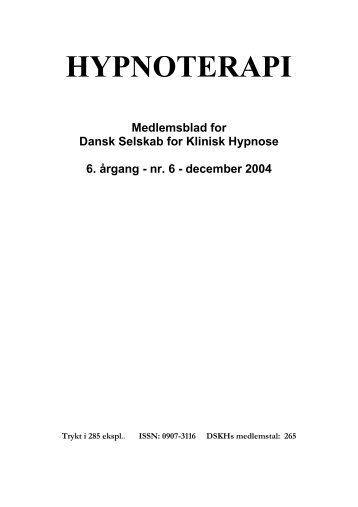 december 2004 - Dansk Selskab for Klinisk Hypnose