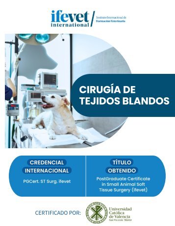 Folleto Postgrado de Cirugía de tejidos blandos ifevet - UCV