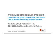 Vom Megatrend zum Produkt - Z_punkt