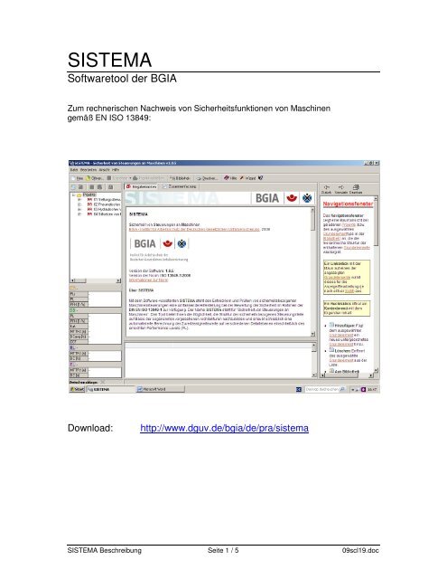 Sistema Kurzbeschreibung auf PDF (0,3 MB)