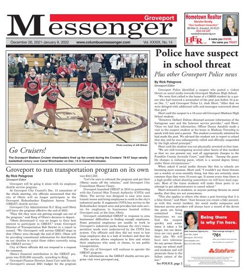 Groveport Messenger - December 26th, 2021