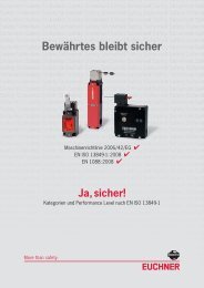 Bewährtes bleibt Sicher - EUCHNER GmbH