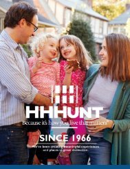 HHHunt Communities - Proposal for Development - Tree Hill