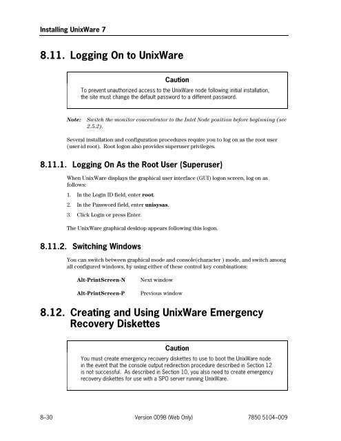 ClearPath IX Systems Installation and Configuration Guide