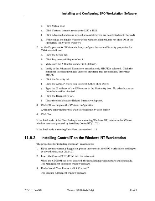 ClearPath IX Systems Installation and Configuration Guide