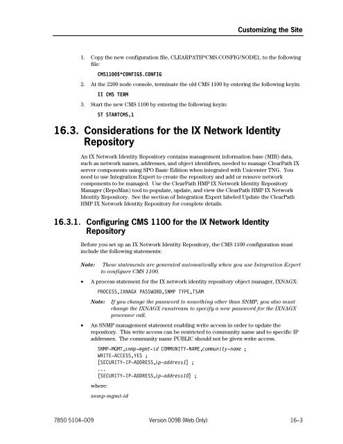 ClearPath IX Systems Installation and Configuration Guide