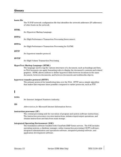 ClearPath IX Systems Installation and Configuration Guide