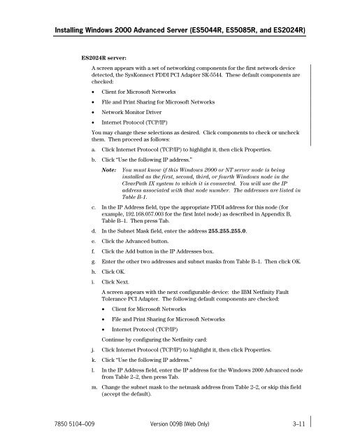 ClearPath IX Systems Installation and Configuration Guide