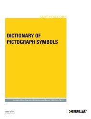 DICTIONARY OF PICTOGRAPH SYMBOLS - Caterpillar Safety