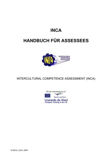Assessor Manual - INCA project
