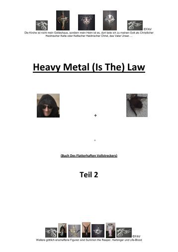 Heavy Metal is The Law - Teil 2 - Buch Des Flatterhaften Vollstreckers