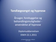 Tandlægeangst og hypnose