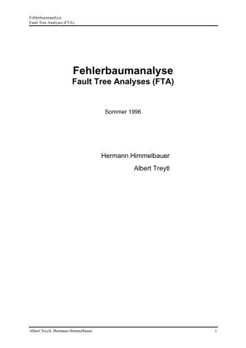 Fehlerbaumanalyse (FTA)