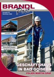 Ausgabe 05 - Dezember 2008 - Brandl-Bau