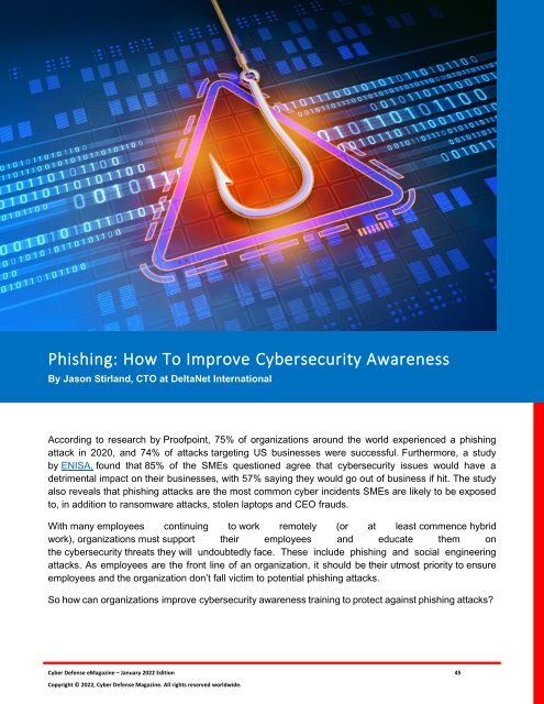 Cyber Defense eMagazine January Edition for 2022