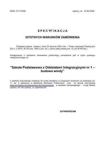 Szkoła Podstawowa z Oddziałami Integracyjnymi nr 1 – budowa windy