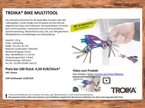 Fahrrad Werbeartikel