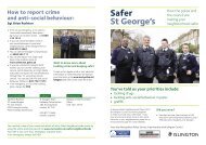 Safer St George's - Homes for Islington