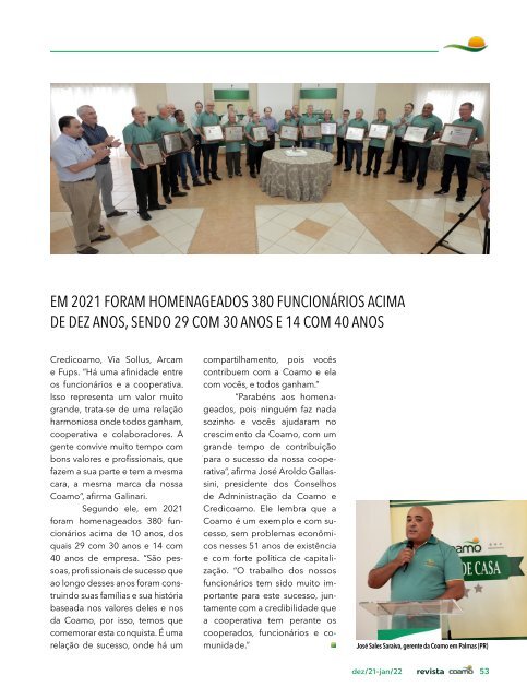 Revista Coamo - Dezembro/2021 - Janeiro/2022