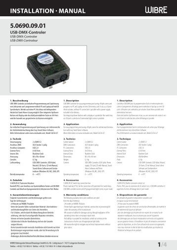 InstallatIon - Wibre Elektrogeräte Edmund Breuninger GmbH & Co. KG