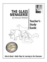 THE GLASS MENAGERIE - LA Theatre Works