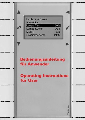 Bedienungsanleitung für Anwender Operating Instructions ... - Merten