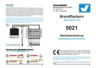 Brandflackern 5021 Betriebsanleitung Electronic fire Operating ...