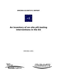 Inventory of on-site pill-testing interventions in - EMCDDA