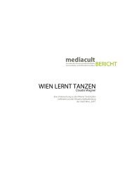 Wagner, Claudia: Wien lernt tanzen. Eine Untersuchung zu - mediacult