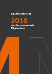 Geschäftsbericht der Migros Aare 2018