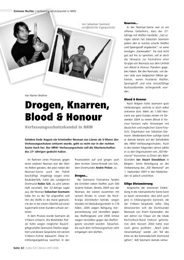 Drogen, Knarren, Blood & Honour - Lotta