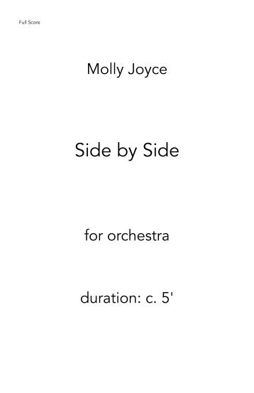 Side by Side - Score - Dec 15 2021